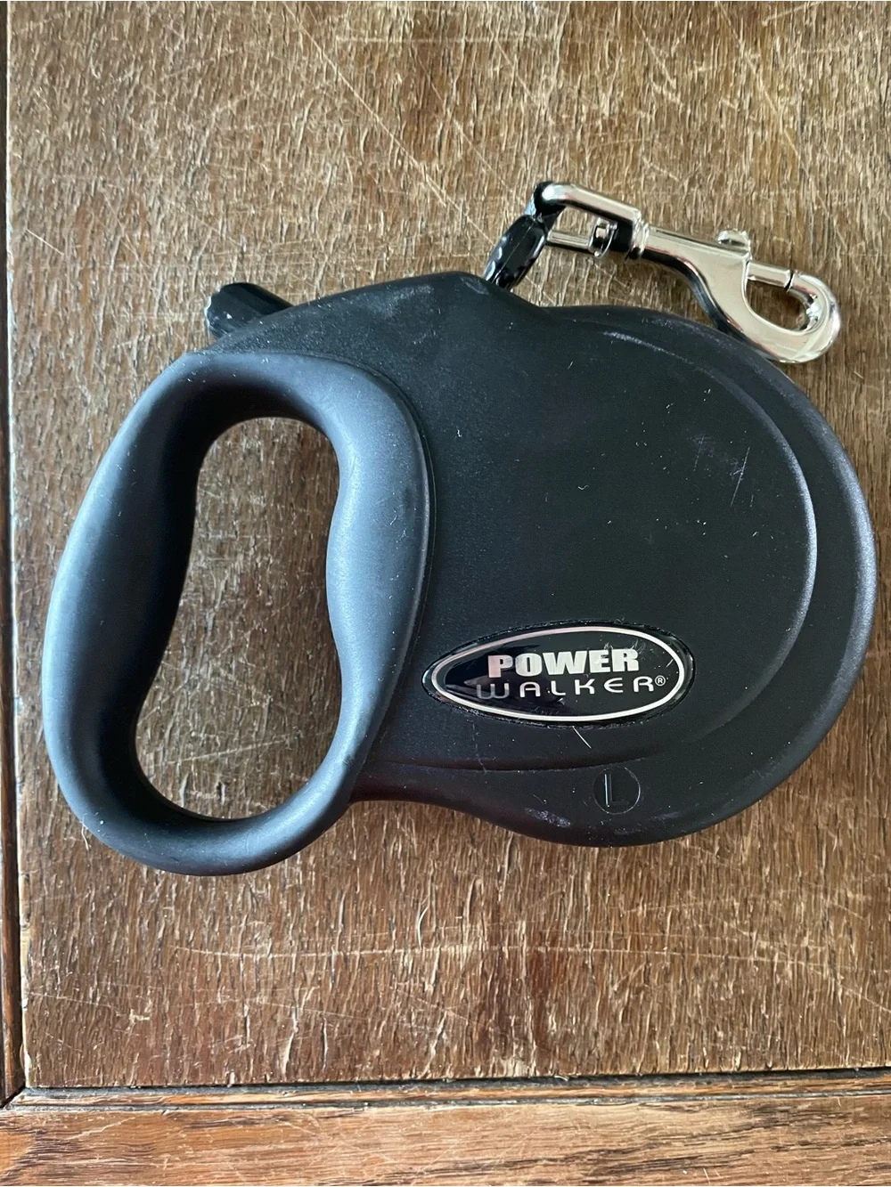 Power Walker - Black Retractable Dog Leash (L)